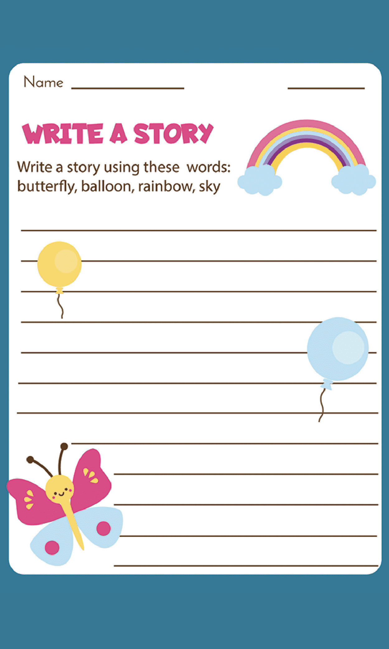 Write-A-Story-Butterfly-Worksheet
