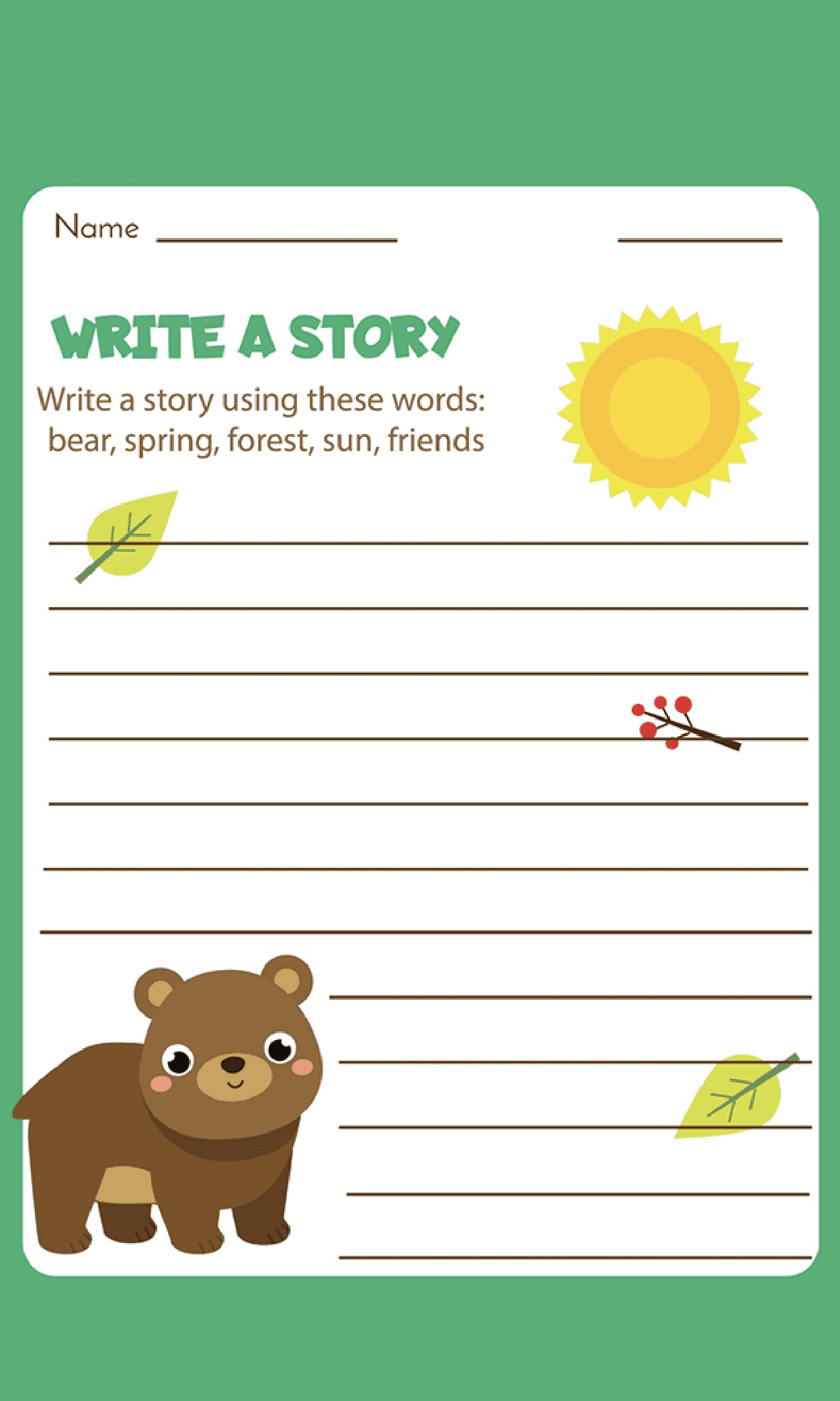 Write-A-Story-Forest-Worksheet