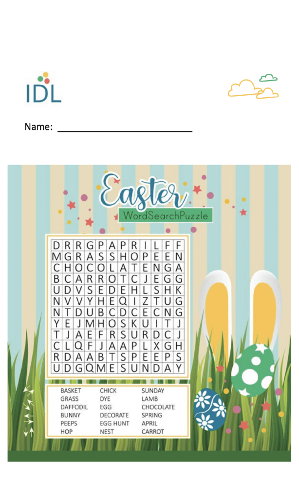 Easter Word Search - IDL Group