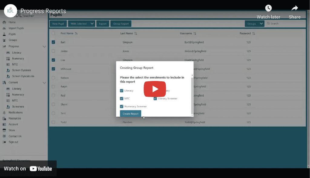 How to View and Generate Progress Reports - IDL Group