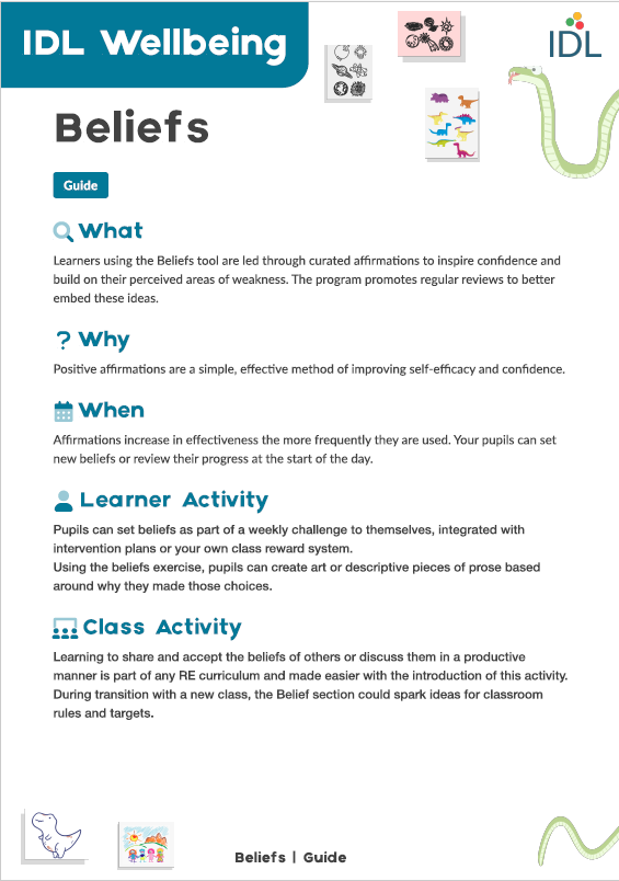 IDL Wellbeing- Beliefs
